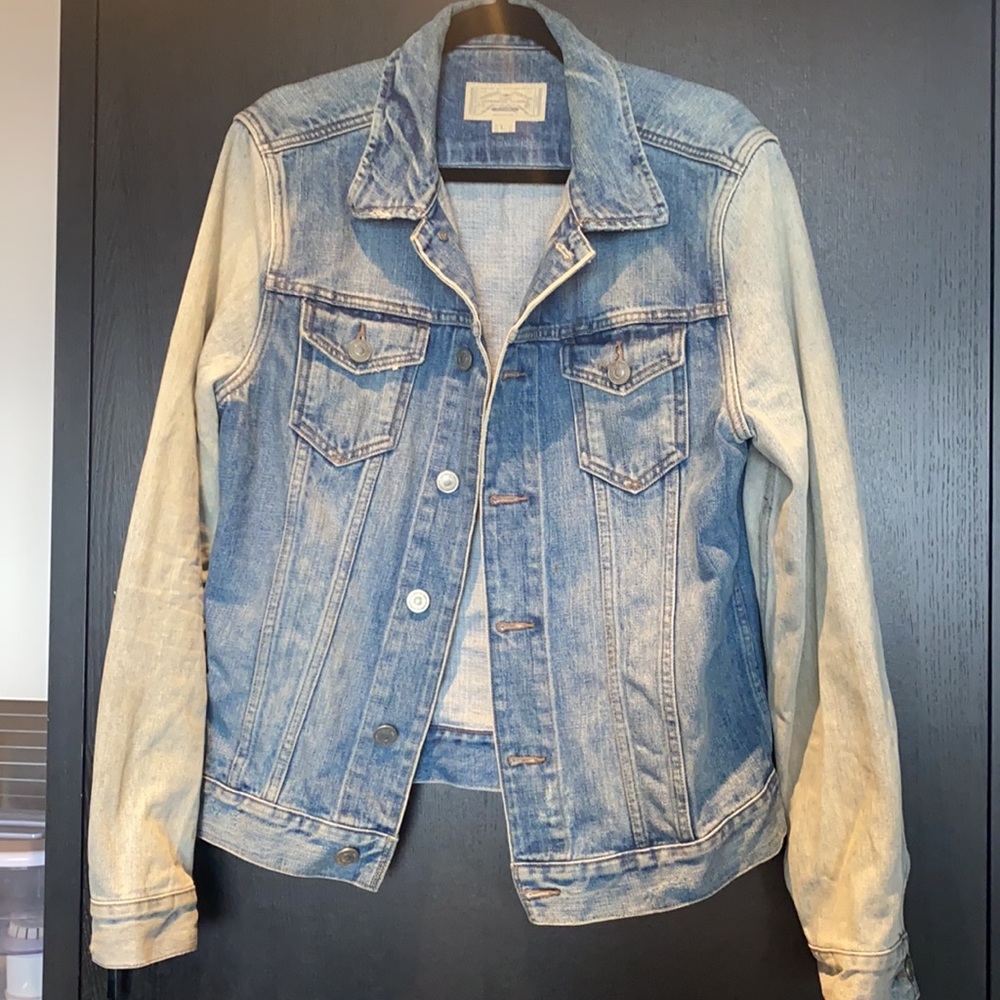 All Saints Japanese Denim Jacket Size L